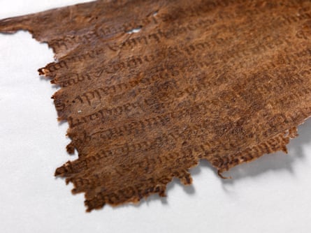 A page exposed for the first time in 1,200 years
