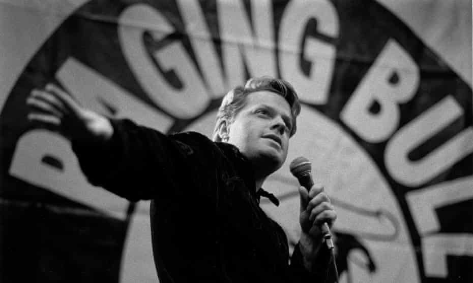 Izzard doing stand-up at the Boulevard Theatre’s Raging Bull club night in the late 80s.