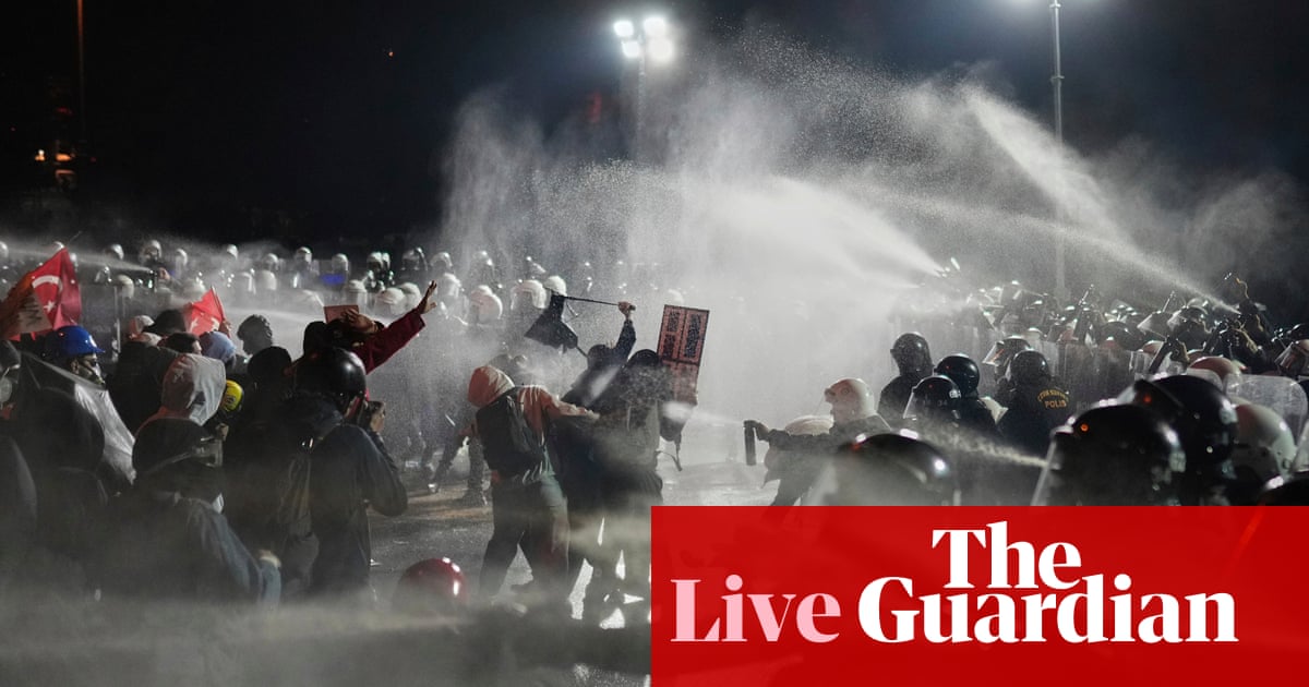 More than 1,100 detained in Turkey amid huge demonstrations over mayor's arrest Europe live