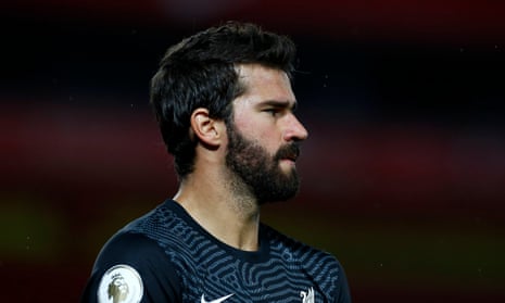 Liverpool goalkeeper Alisson is on the mend.