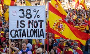Pro-unity demonstration in Barcelona