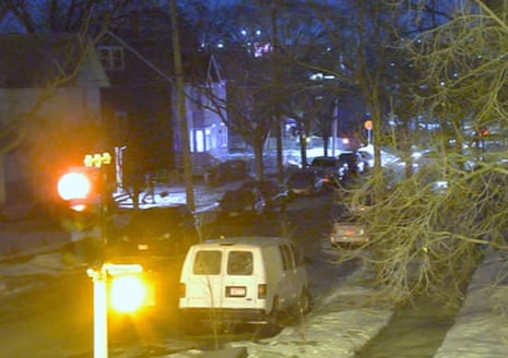 A screengrab from the 14 January shooting of Sosa Celis in Minneapolis.