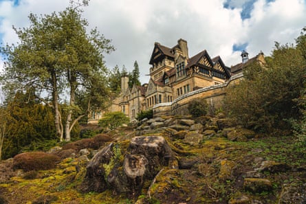 Victorian villa perched on a rocky summit