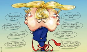 Nicola Jennings On The Two Faces Of Donald Trump Cartoon Opinion The Guardian