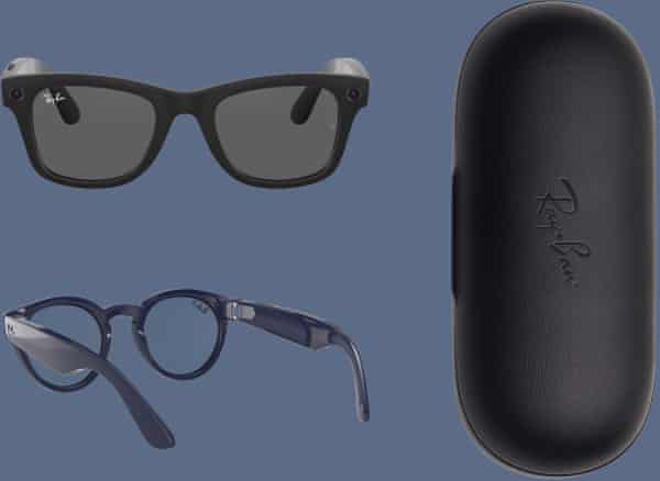 The smart glasses and case