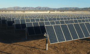 SolaireHolman, the solar plant near Alpine, Texas, that supplies electricity to the city of Houston.
