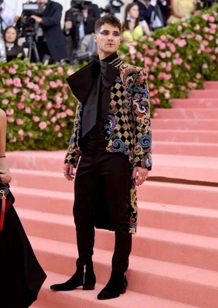 Suited and booted: Darren Criss at the 2019 Met Gala.