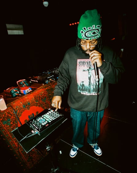 Tony Bontana performing live.