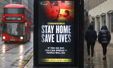 A public health notice in central London