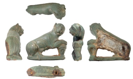 Parts of a complete Roman vehicle fitting from AD43 to AD200