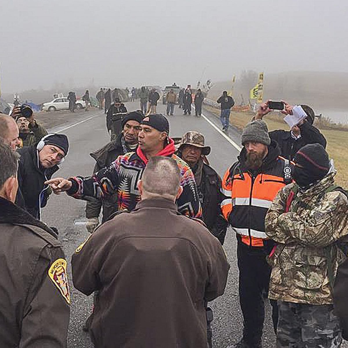 North Dakota pipeline: 141 arrests as protesters pushed back from site | Dakota Access pipeline | The Guardian
