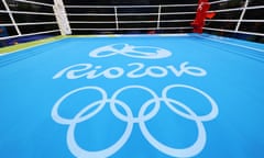 The boxing ring at the Rio Olympics