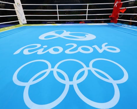The boxing ring at the Rio Olympics
