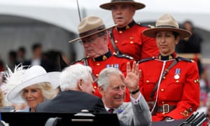 Prince Charles, Camilla and the governor general, David Johnston.