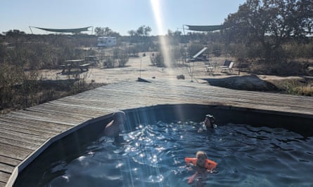 Swimming pool at Bubulcus & Bolotas in Portugal.