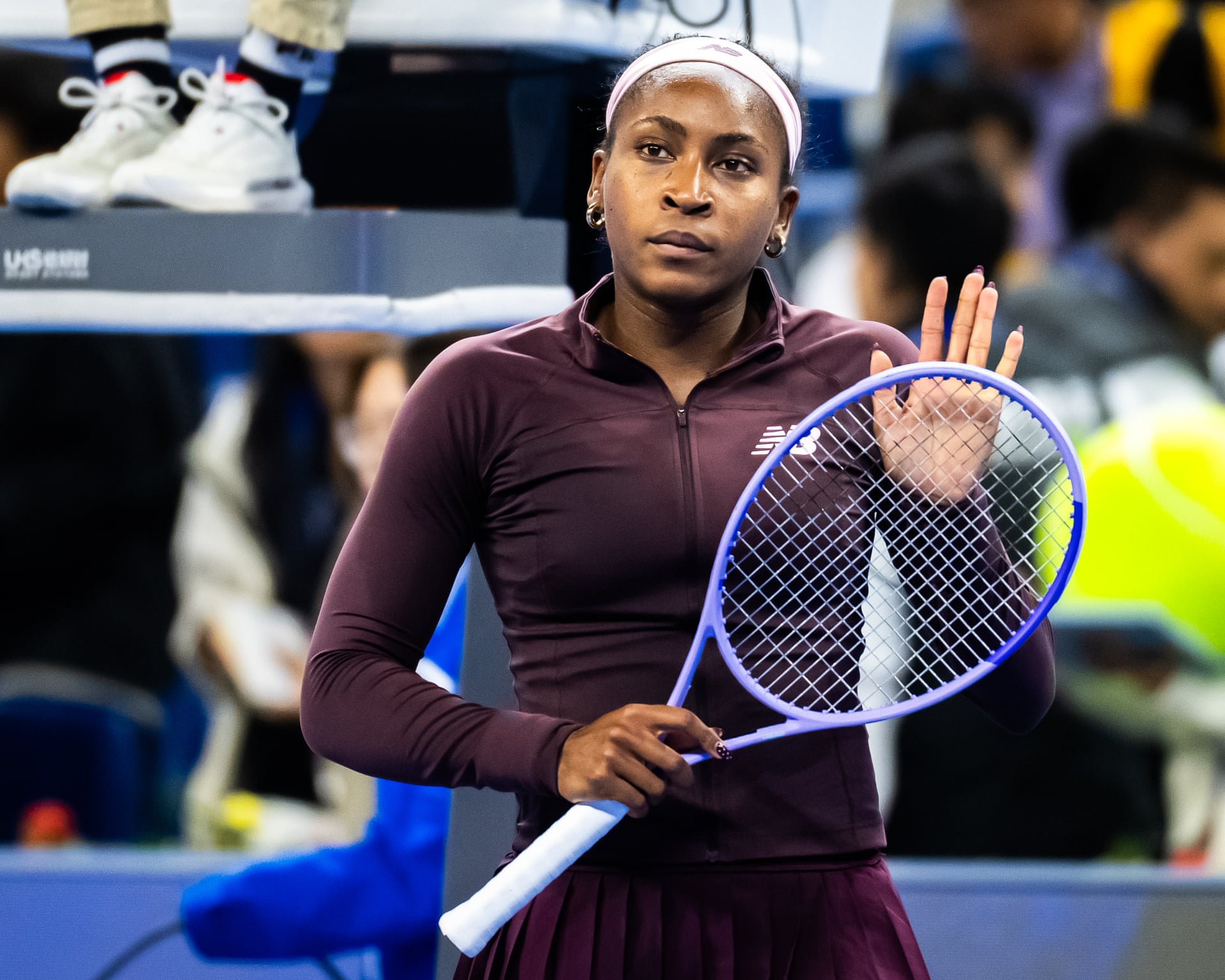 Photo: Theguardian Coco Gauff Denounces Racist Abuse Following China Open Match