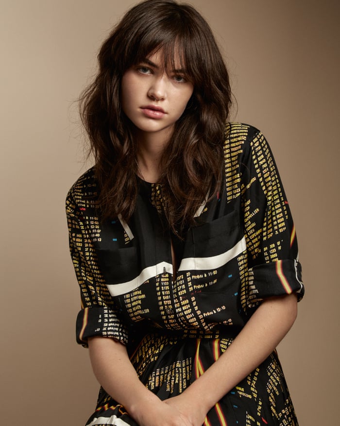 Model Misha Hart wearing Chanel clothes