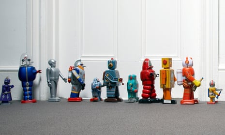 toy robots lined up outside childs bedroomGettyImages-82567354