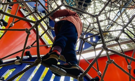 Triitopia climbing tower in Ludwig Lesser Park in Berlin's Frohnau district
