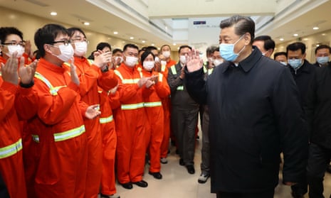 President XI at the Ningbo-Zhoushan port on Monday. ‘Combating the pandemic is exactly the kind of challenge that requires the two nations to come together.’