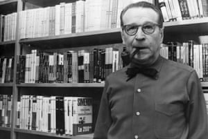 Georges Simenon at home in Switzerland, 1973