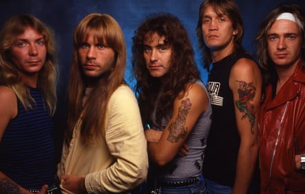 80s heyday … (from left) Dave Murray, Bruce Dickinson, Steve Harris, Nicko McBrain and Adrian Smith.