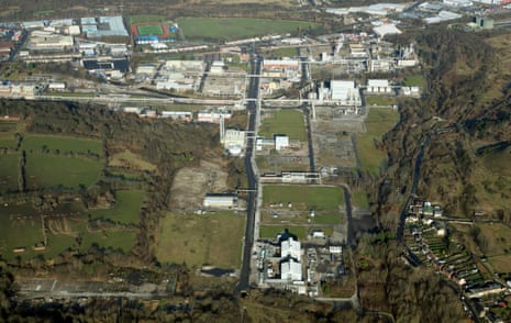 Aerial image of a chemical plant