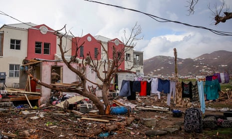 A home in the British Virgin Islands after it was hit by Hurricane Irma, the most powerful Atlantic hurricane ever recorded.