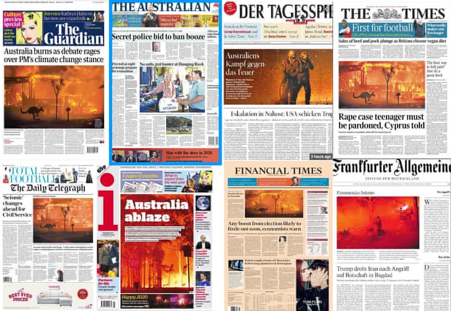 International front pages