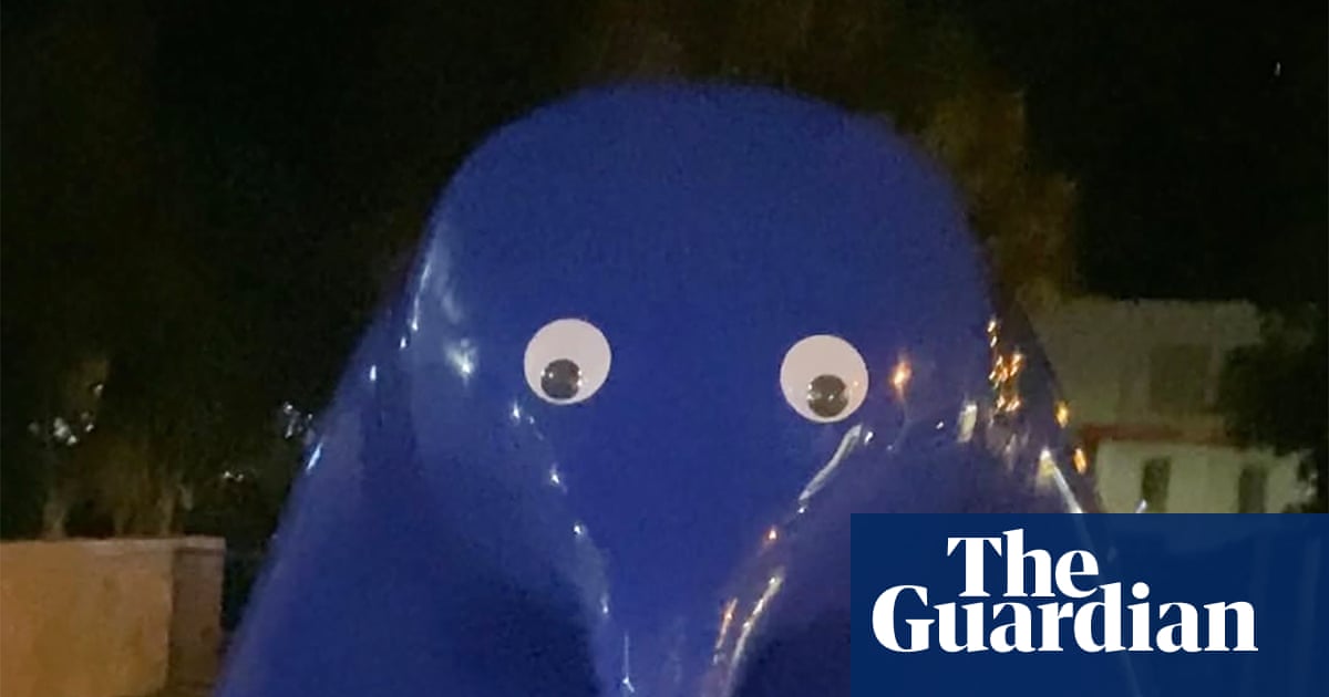 A vision splendid or eyesore? South Australian court to rule on Blue Blob' sculpture vandalism charge
