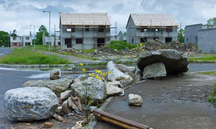 Financial ruins … a half-finished new housing project at Rathkeale, County Limerick.