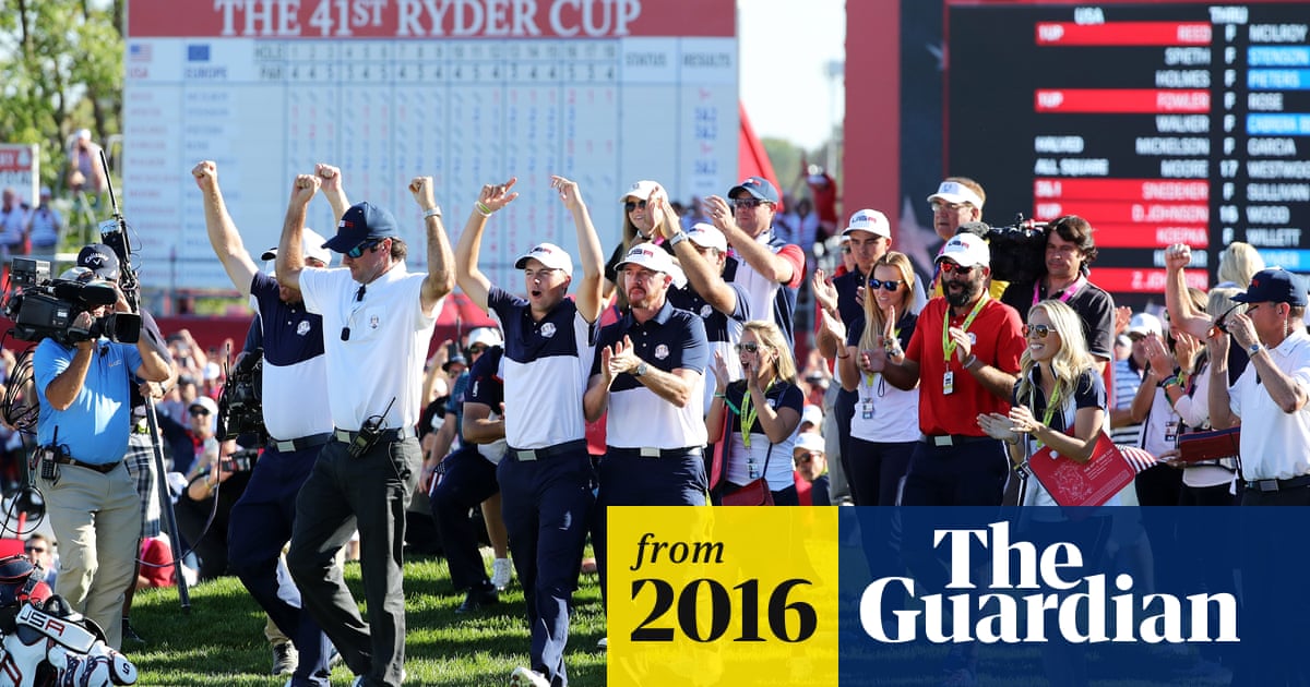 Ryder Cup 2016 Usa Sweep To Victory As Rory Mcilroy And Europe Taste Defeat Ryder Cup The Guardian 2022 Usa Ryder Cup Team Altercations