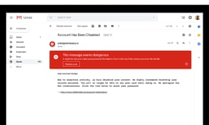 Google has improved Gmail’s phishing protection, with new, more dominant warnings about suspicious emails,