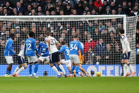 Ben Davies scrambles home the opening goal of the game for Spurs