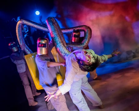 Martian-like occupiers … Louise Wilcox and Ephemeral Ensemble.