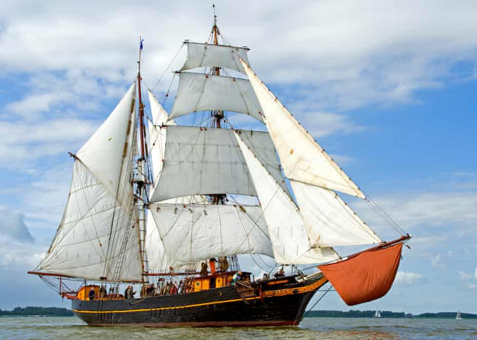 Boat kept on a larger ship used to get to land