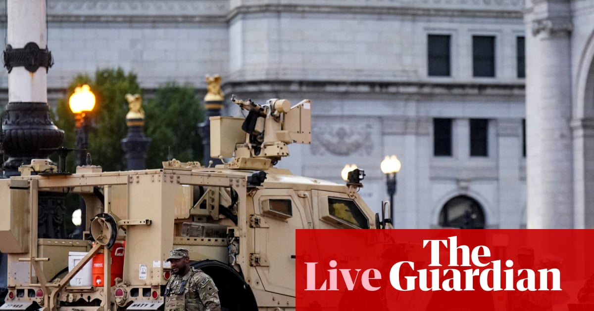 West Virginia governor says deploying national guard to Washington DC is show of commitment to public safety' US politics live