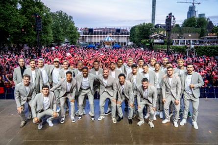 Denmark get a big send-off in Copenhagen.