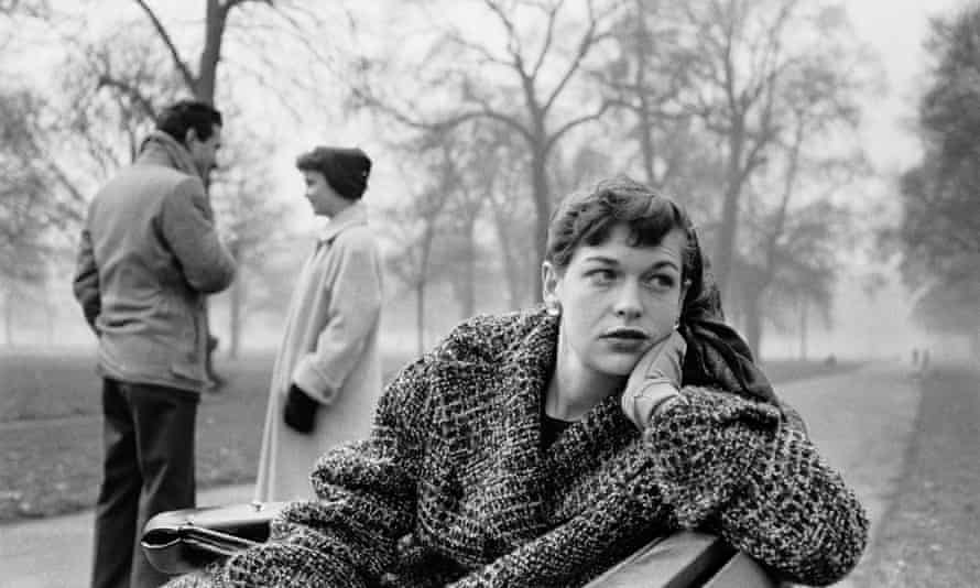 Katharine Whitehorn in Hyde Park, London, February 6, 1956