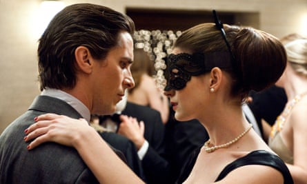 Christian Bale and Anne Hathaway in The Dark Knight Rises