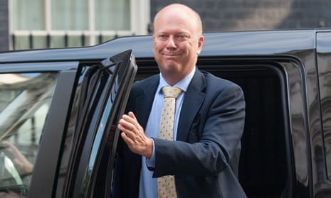 Chris Grayling faced criticism in December when video emerged of him knocking a cyclist off his bike by suddenly opening the door to his ministerial car.
