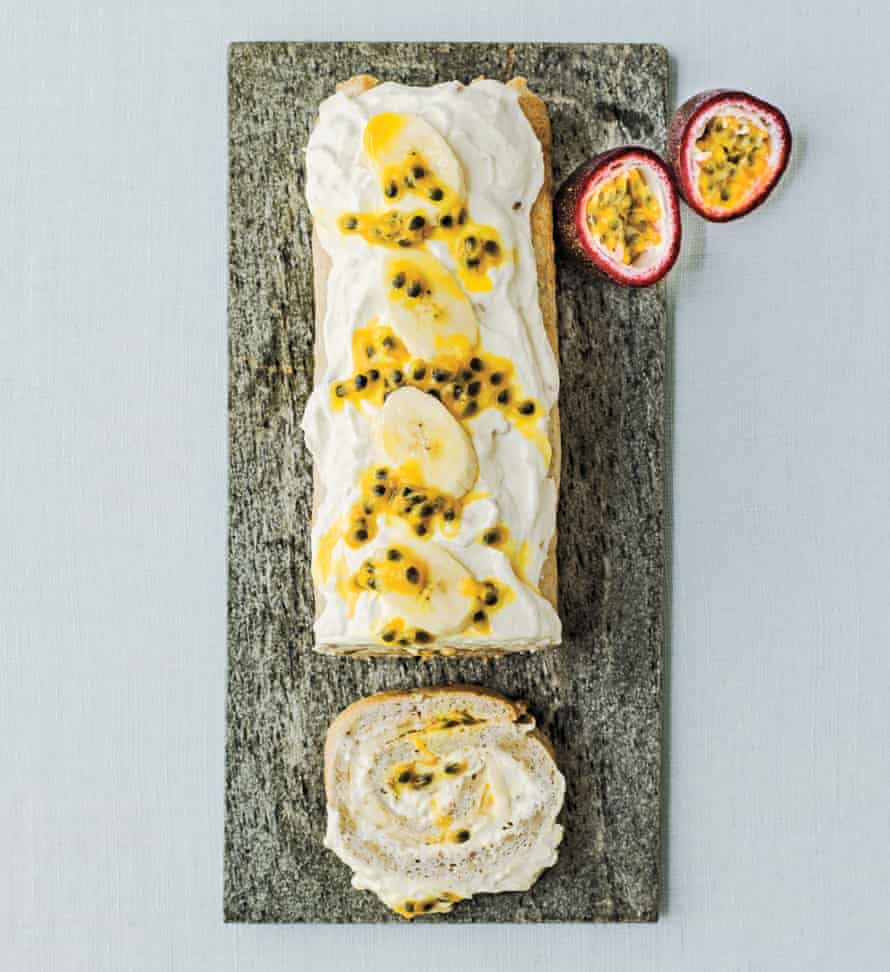 Tropical roulade from Sensationally Sugar Free by Susanna Booth
