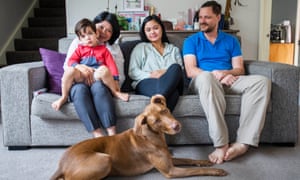 Zoe Latimore with her family in Melbourne