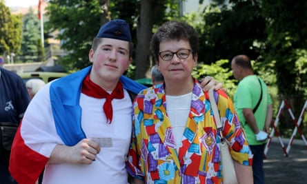 Milos Tomcic with his grandmother