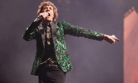 Mick Jagger at Glastonbury in 2013. Saturday 29 June.