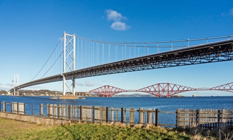 The Forth Road Bridge, with its more famous railway neighbour in the background. The new Queensferry Crossing is just a stone’s throw to the west, out of shot.