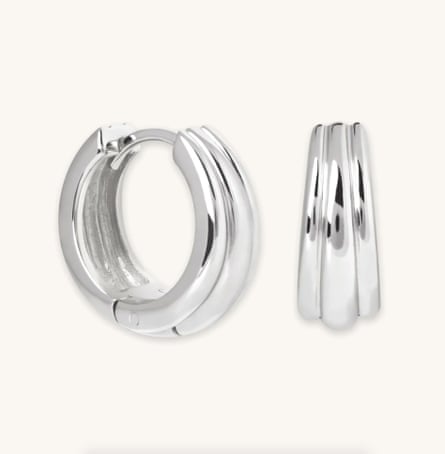 Silver hoops, £69, astridandmiyu.com