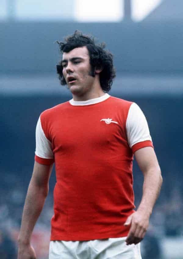 Ray Kennedy appearing for Arsenal in 1972.