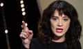 FILES-US-ITALY-ENTERTAINMENT-HARASSMENT-ASSAULT-METOO<br>(FILES) In this file photo taken on May 19, 2018 Italian actress Asia Argento speaks on stage during the closing ceremony of the 71st edition of the Cannes Film Festival in Cannes, southern France. - The #MeToo campaign has proved an irresistible force since emerging from the carnage of Hollywood's abuse and harassment scandal -- dominating the conversation on sexual misconduct. But it finds itself facing its own backlash following abuse claims against Italian actress Asia Argento, one of its leaders and an early accuser of disgraced Hollywood mogul Harvey Weinstein. The New York Times reported on August 19, 2018 that Argento, 42, paid actor Jimmy Bennett $380,000 in hush money after having sex with him in Los Angeles hotel in 2013, when he was only 17 -- and still underage. (Photo by Alberto PIZZOLI / AFP)ALBERTO PIZZOLI/AFP/Getty Images