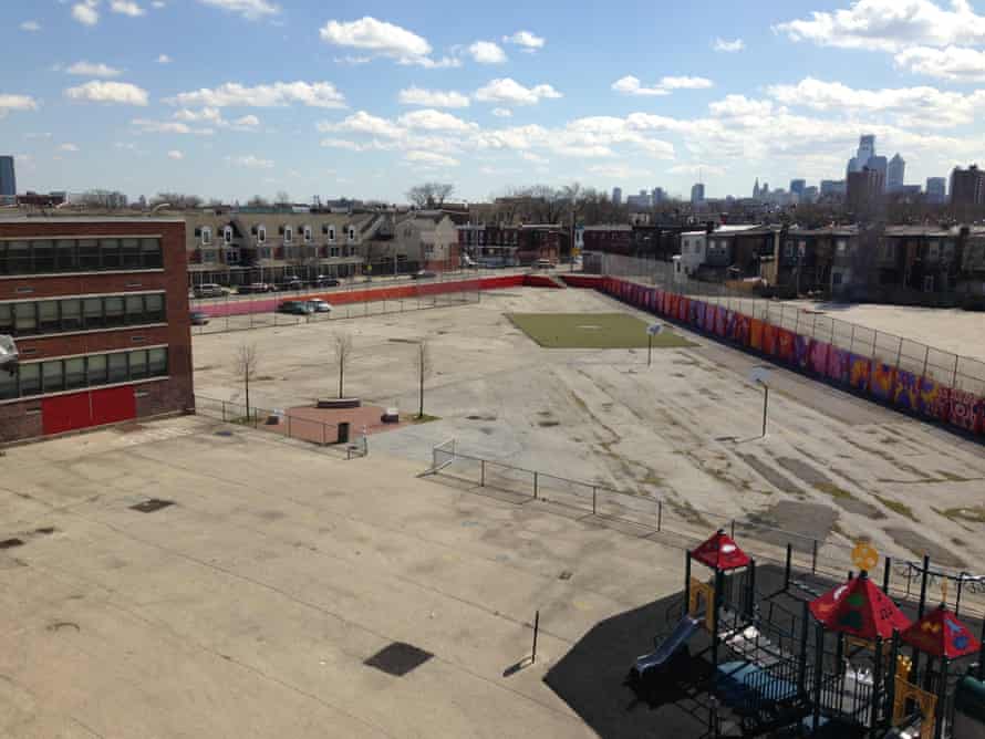 William Dick elementary school in Philadelphia, PA before the schoolyard redesign